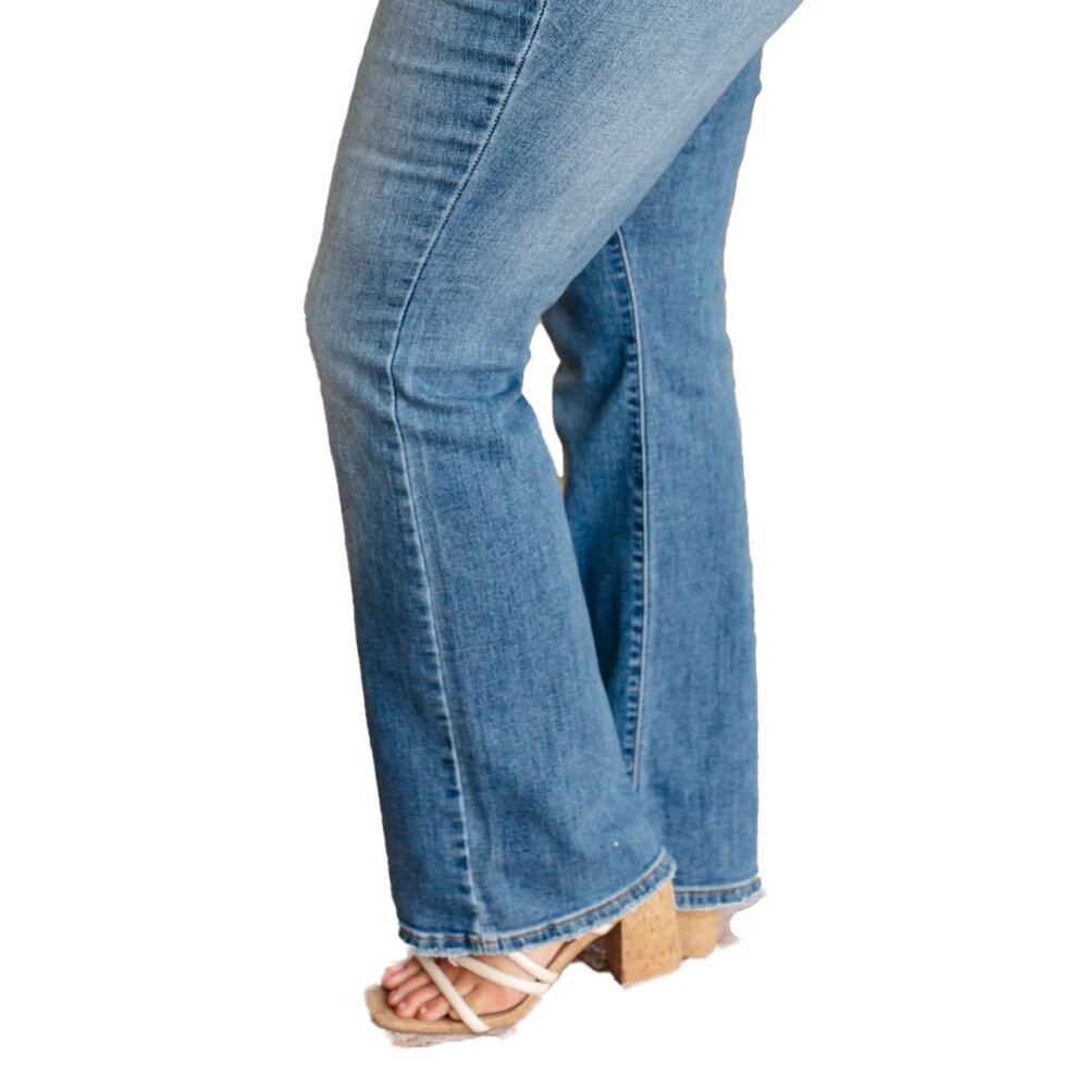 GENEVIEVE MID RISE VINTAGE BOOTCUT JEANS by JUDY BLUE - Picture 8 of 8